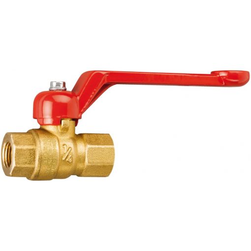 Kroglični ventil za plin in pitno vodo, notranji navoj/notranji navoj, medenina | Kroglični ventili