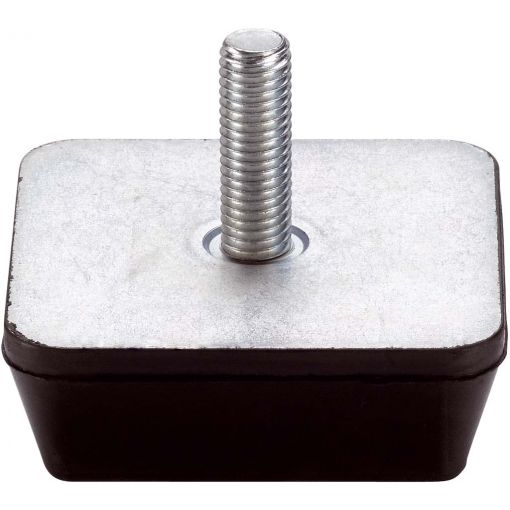 Gumijasto-kovinski udarni blažilnik, tip DK, kvadratni, naravni kavčuk | Elementi vibracijske tehnike