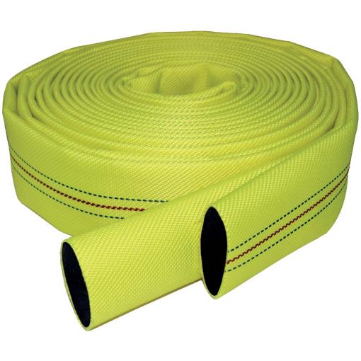 Trevira požarna cev Flammenflex® Ultra, rumene barve, znotraj gumirana | Ploščate cevi