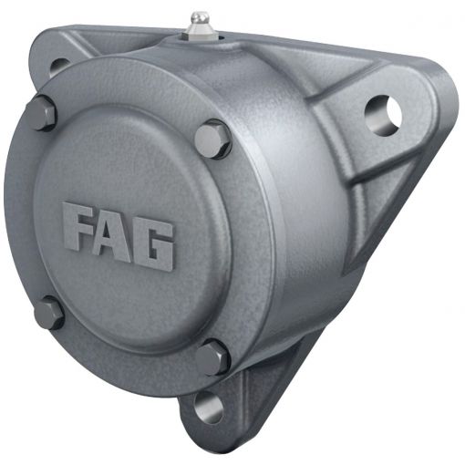 Prirobnično ležajno ohišje FAG serija F5 trikotno ohišje iz sive litine, tri izvrtine | Ležajna ohišja