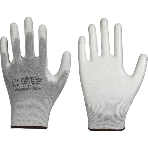 Montažne rokavice 1592 ESD IH, premaz na strani dlani | Montažne rokavice