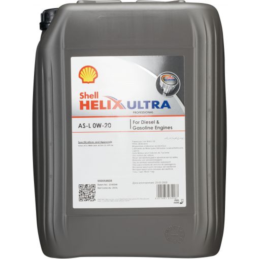 Motorno olje Shell Helix Ultra Professional AS-L 0W-20 | Motorno olje za osebna vozila