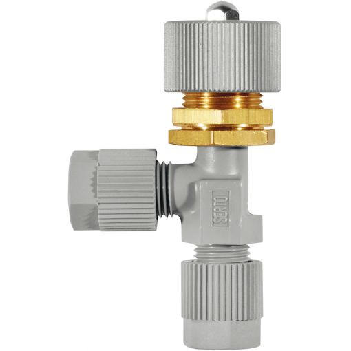 Regulacijski kotni ventil, PA | Priključki z vpenjalnim obročem, priključki z vreznim obročem