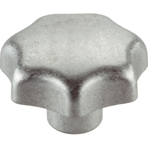 Zvezdasti ročaj DIN 6336, aluminij, zaključena luknja, nepoliran | Ročaji